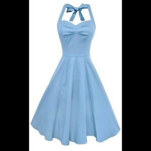 Anni Coco Vintage Halter Swing Dress